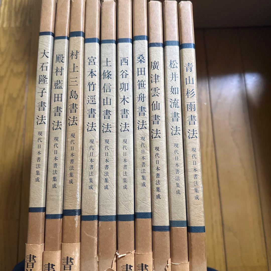 現代日本書法集成　10冊　廣津雲仙　青山杉雨他