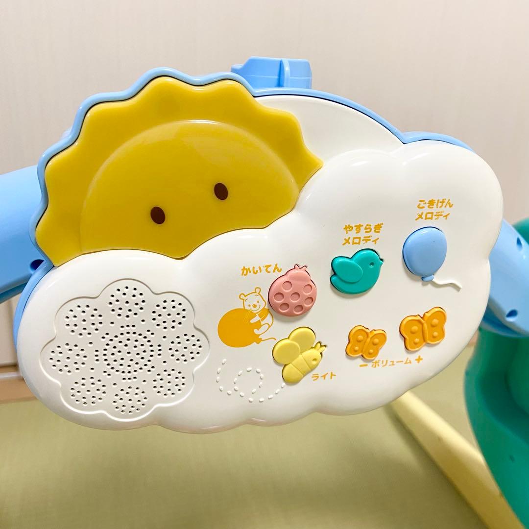 【美品】くまのプーさん えらべる回転 6WAYジムにへんしんメリー プーメリー
