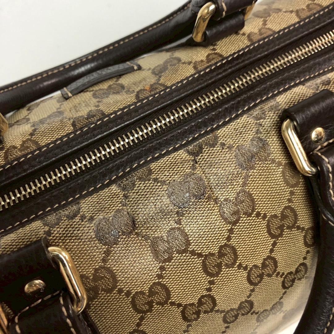 GUCCI グッチ GGコーティングキャンバス ハンドバッグ レディース