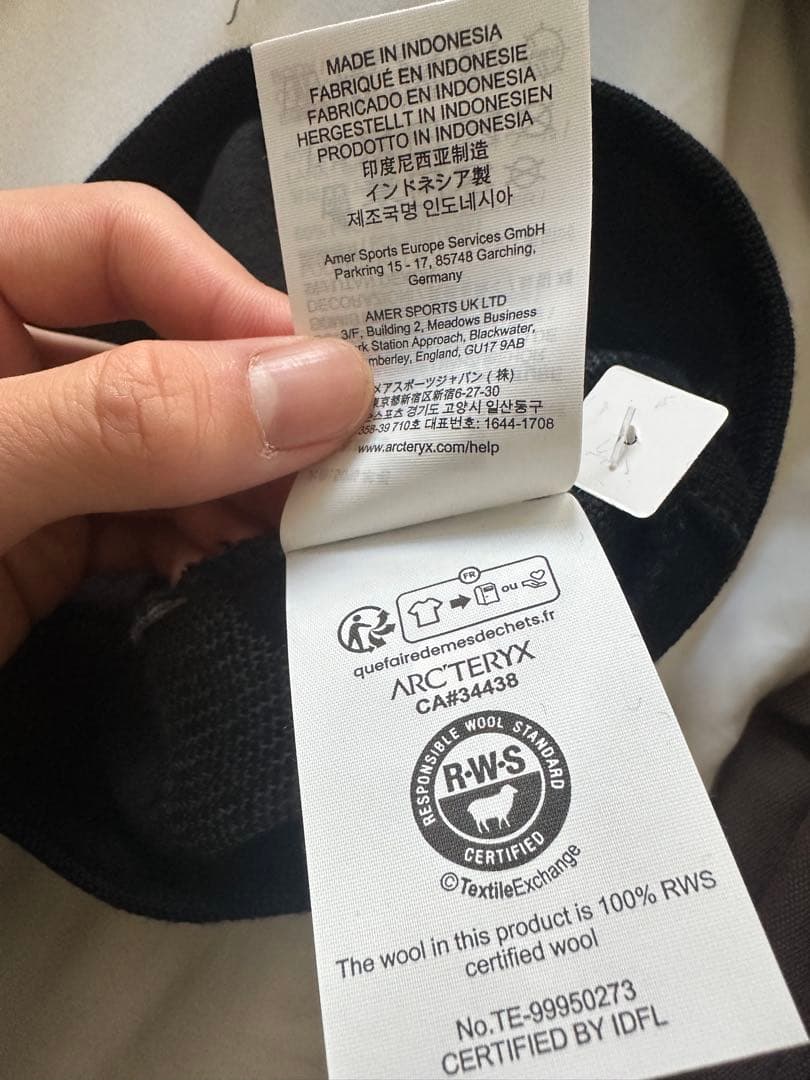 arc’teryx BIRD HEAD TOQUE Black / Void