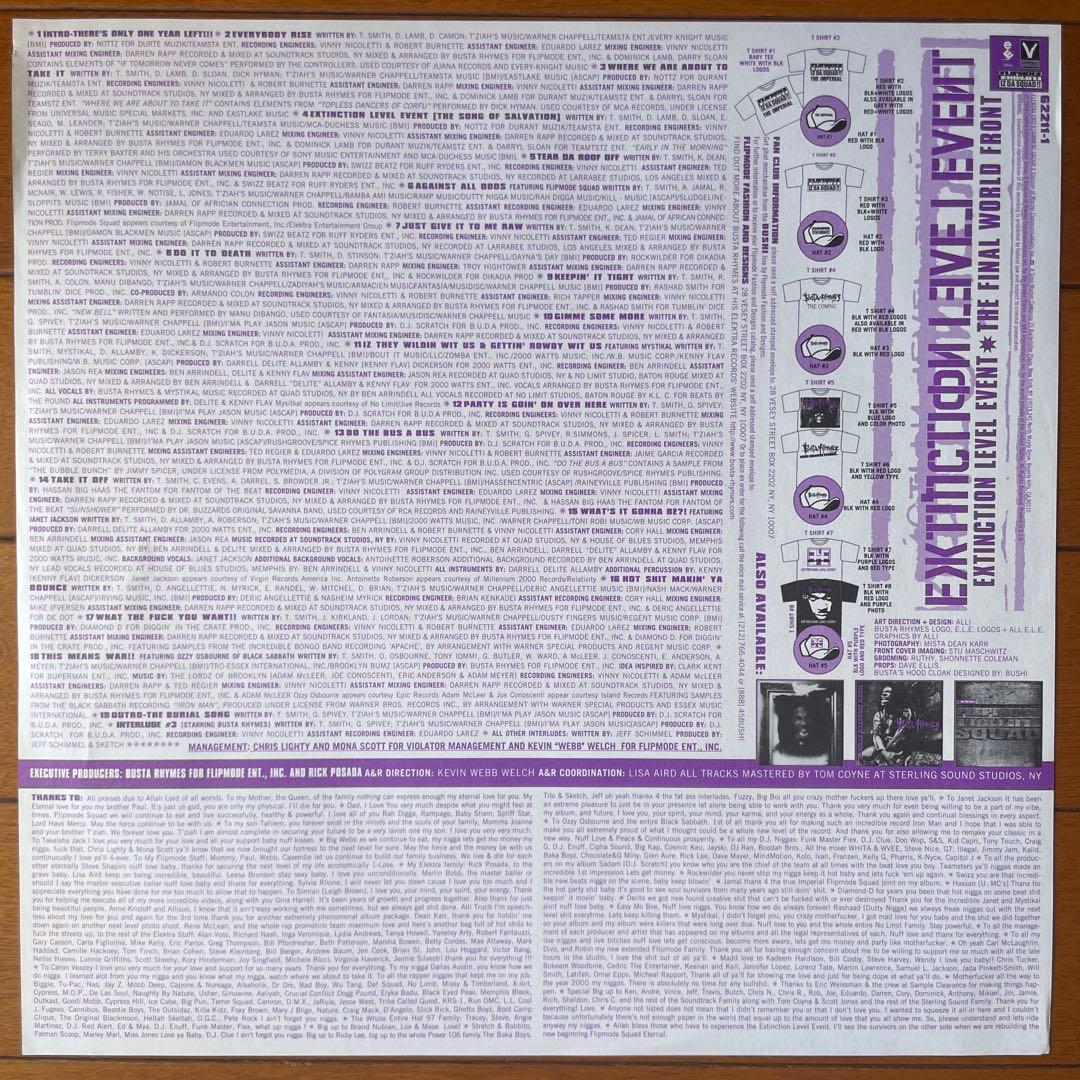 Busta Rhymes EXTINCTION LEVEL EVENT レコード