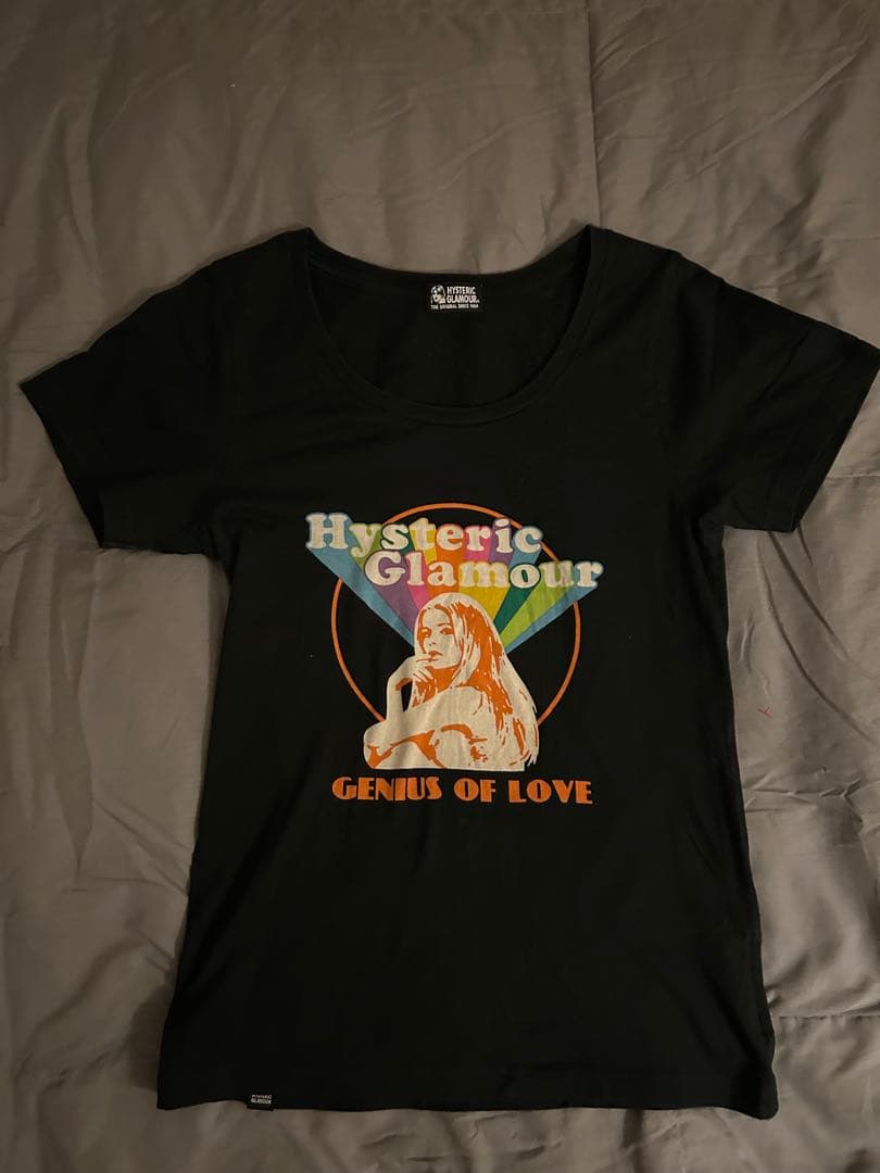 HYSTERIC GLAMOUR ブラックTシャツ ピチT 平成