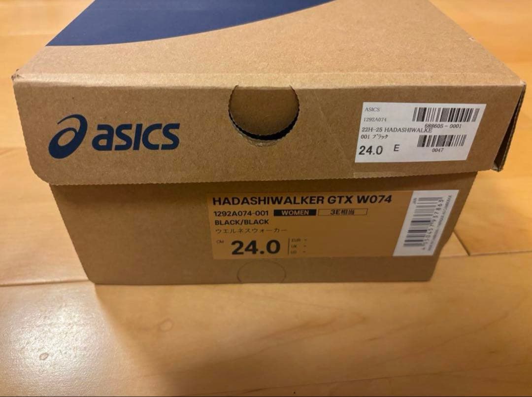 ASICS GORE-TEX ブラックシューズ