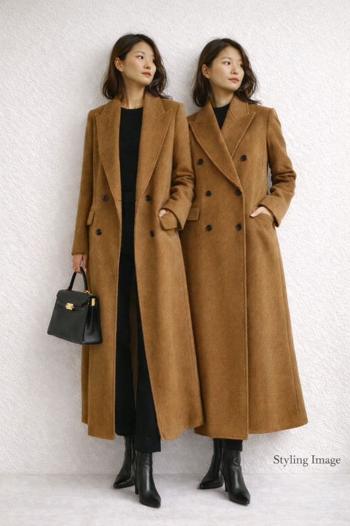 え*す様 Max Mara 白タグ カシミヤ100% ロングコート　着丈126