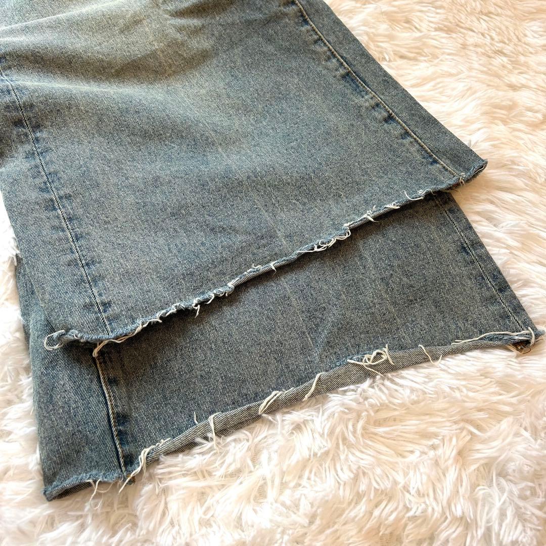 定価2.6万円✨️CLANE J/W WIDE DENIM PANTS ブルーXS