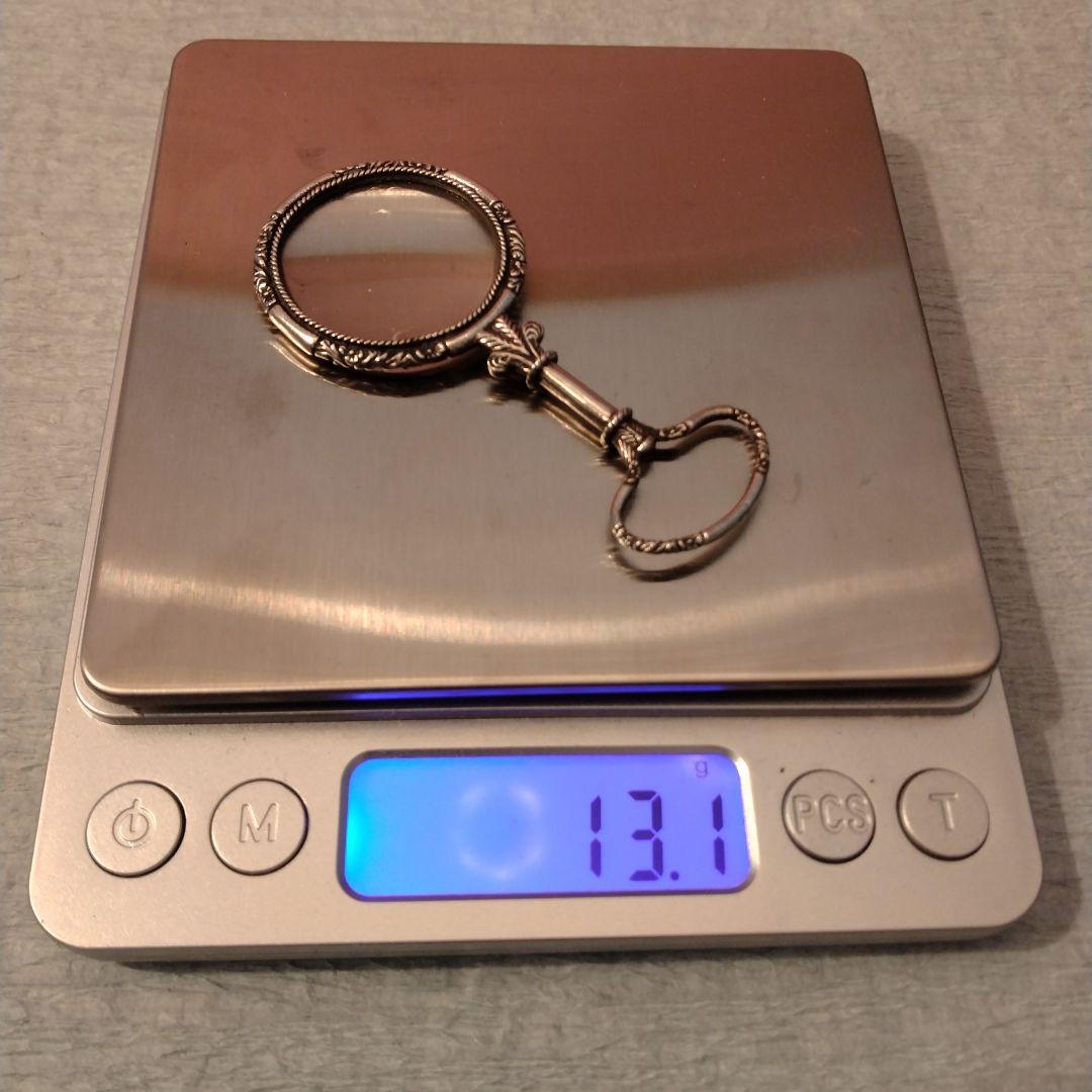 お値下げ　純銀　ペンダントルーペ　925刻印