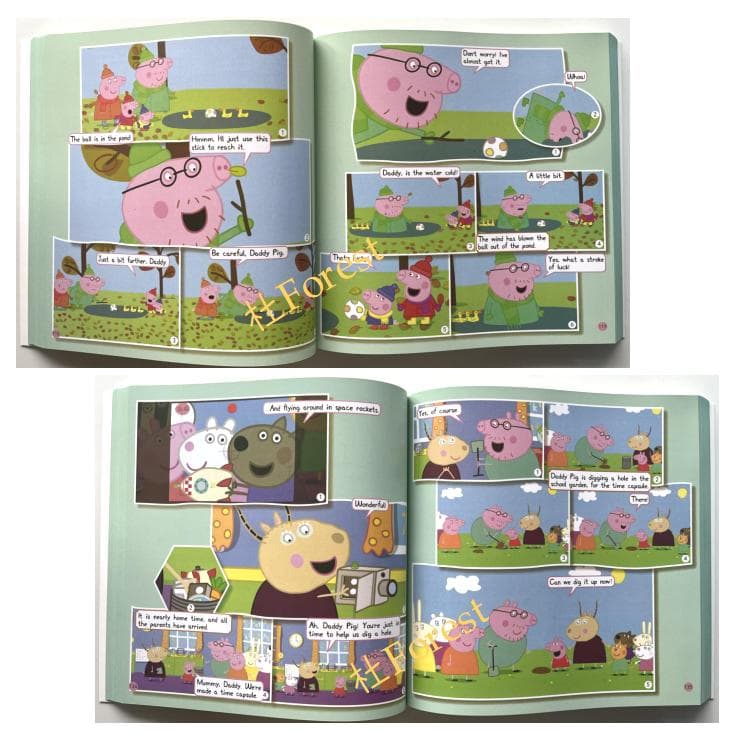 新品 Peppa Pig 漫画版 2 絵本2冊 全冊音源付動画付 マイヤペン対応