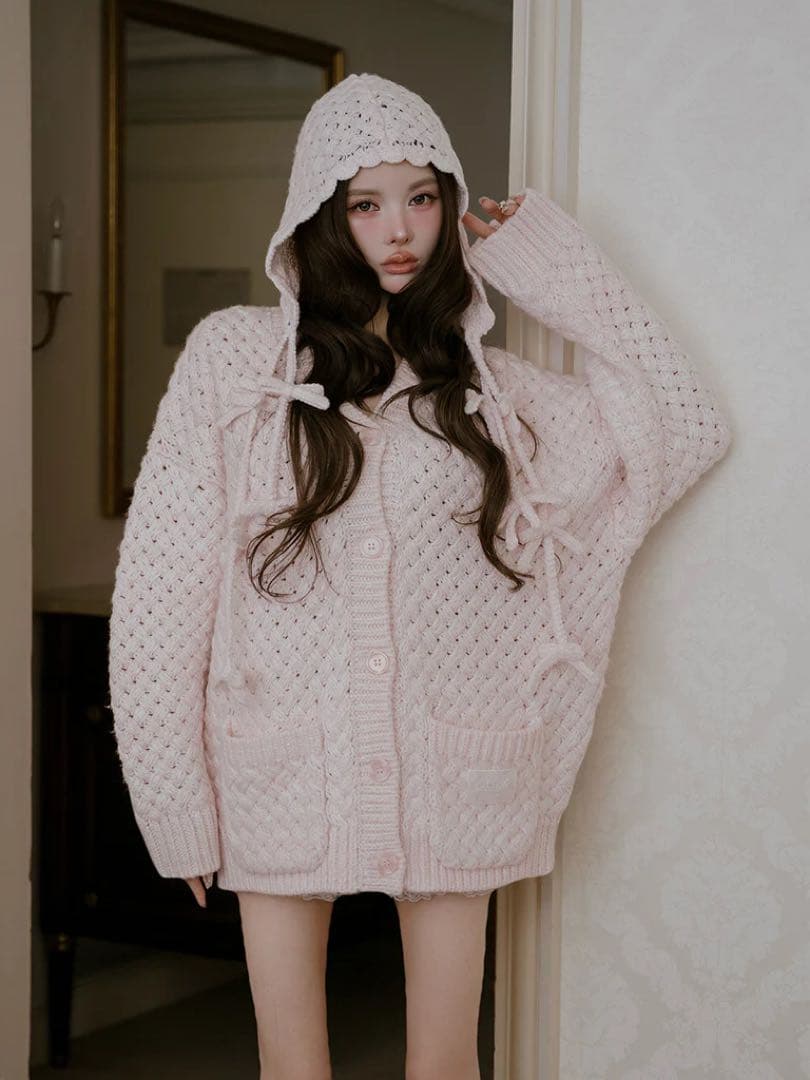 定価以下♡ ダーリッチ Darich アントルラックボリュームニットカーディガン