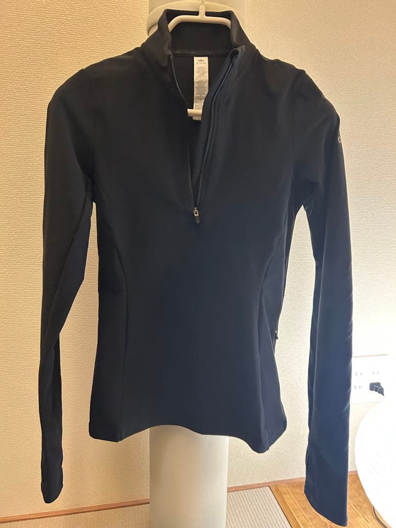 ALO YOGA ブラック ZIP長袖ウェア XS