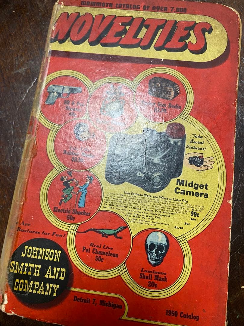 50s' ビンテージカタログスカルアッシュトレイ、メキシカンリングカタログ