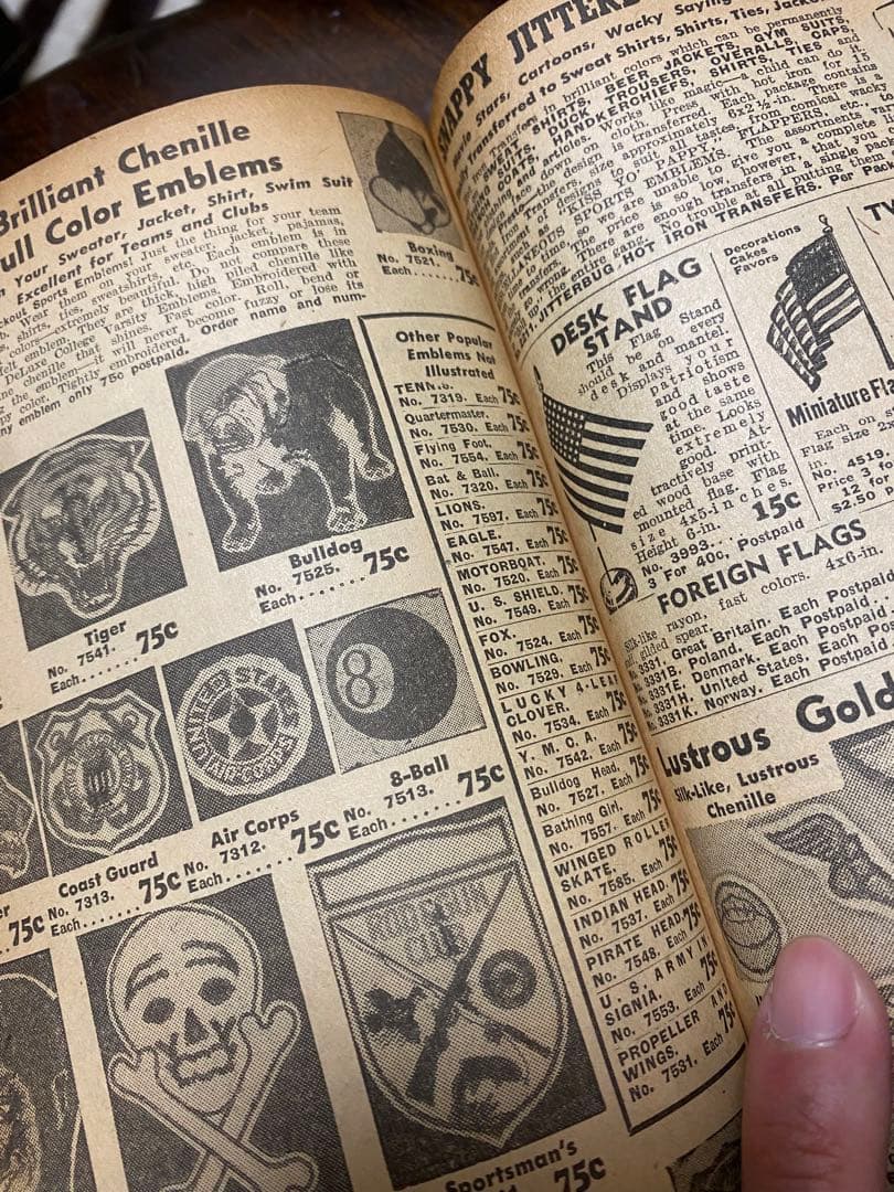 50s' ビンテージカタログスカルアッシュトレイ、メキシカンリングカタログ