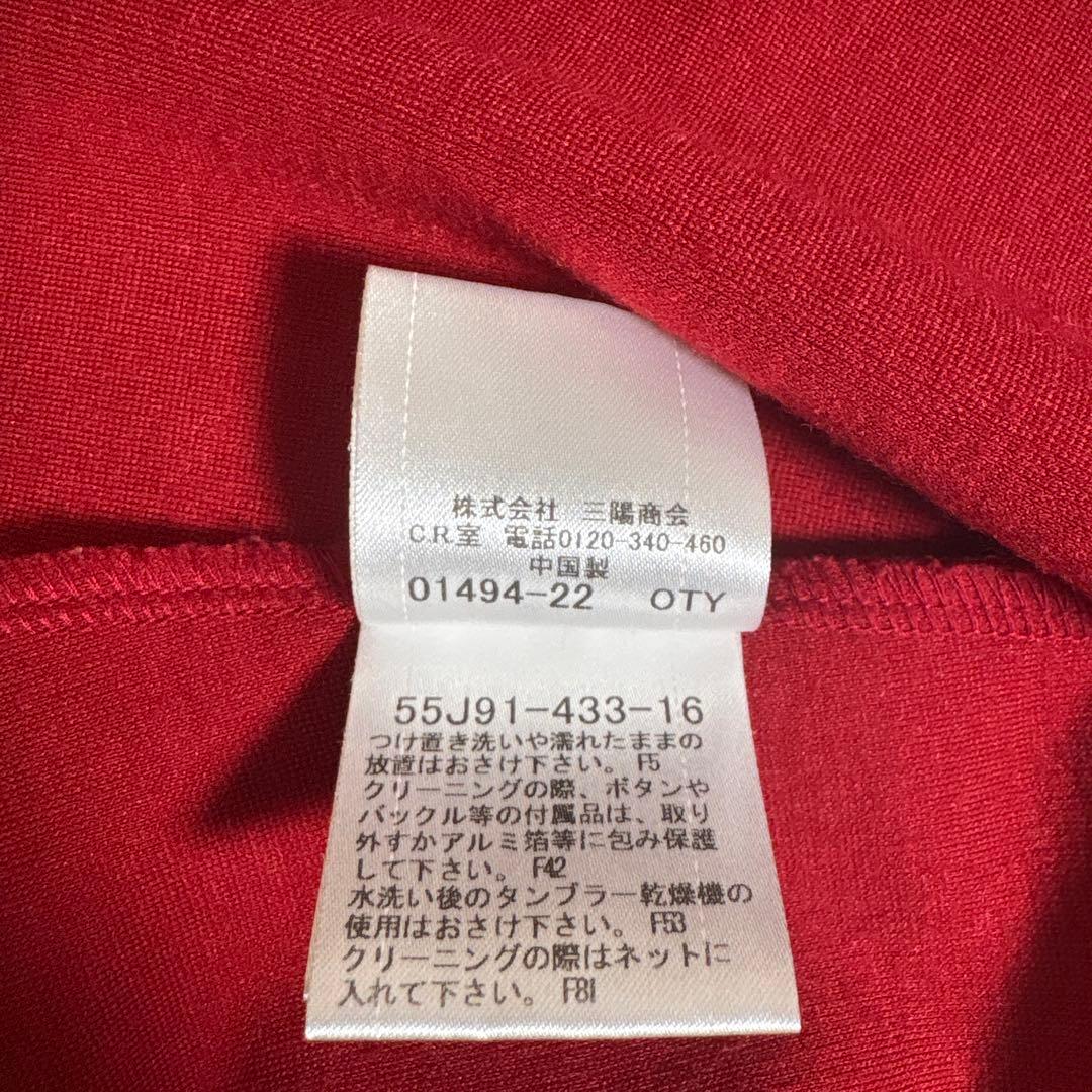 【極美品】ブルーレーベルクレストブリッジ ワンピース　バックリボン レッド
