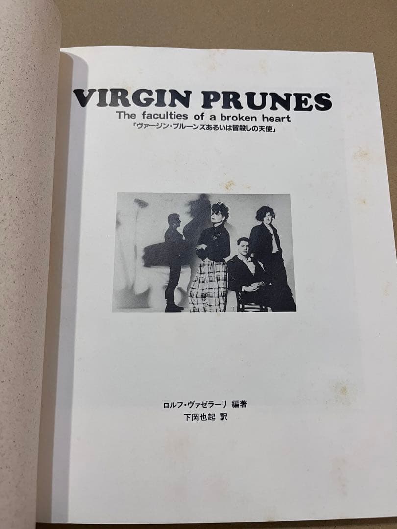 ヴァージン・プルーンズあるいは皆殺しの天使　VIRGIN PRUNES 写真集