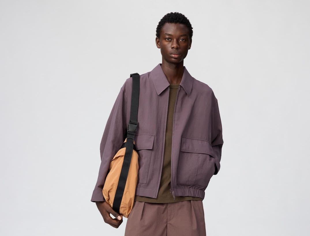 UNIQLO C パープル ショートブルゾン L