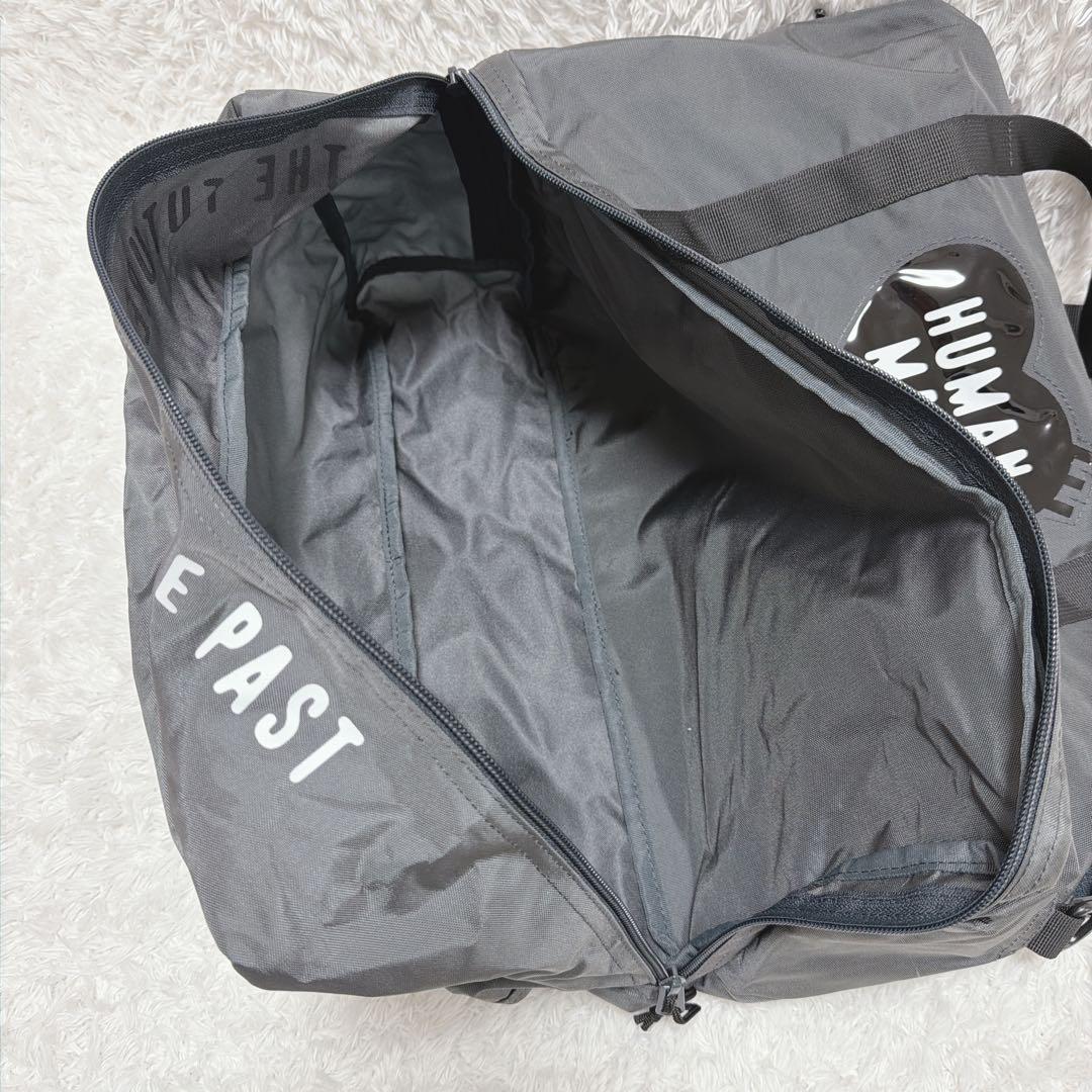 未使用級 HUMAN MADE グレー ボストンバッグ