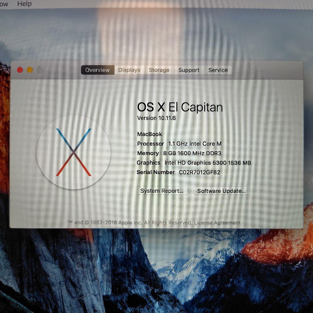 電源不調 MacBook 12インチ 2015 US配列 8GB/256GB