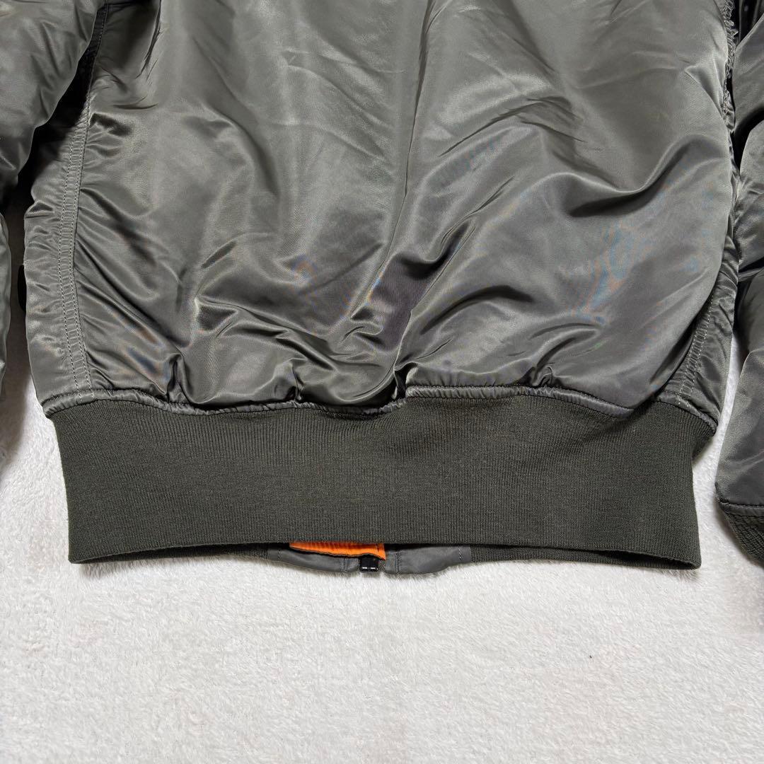 美品 ALPHA INDUSTRIES MA-1 カーキ M フライトジャケット