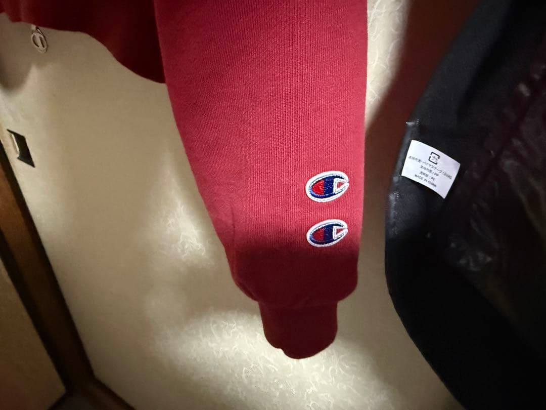 CHAMPION®X ZARA キルティングボンバージャケット　レッド　赤