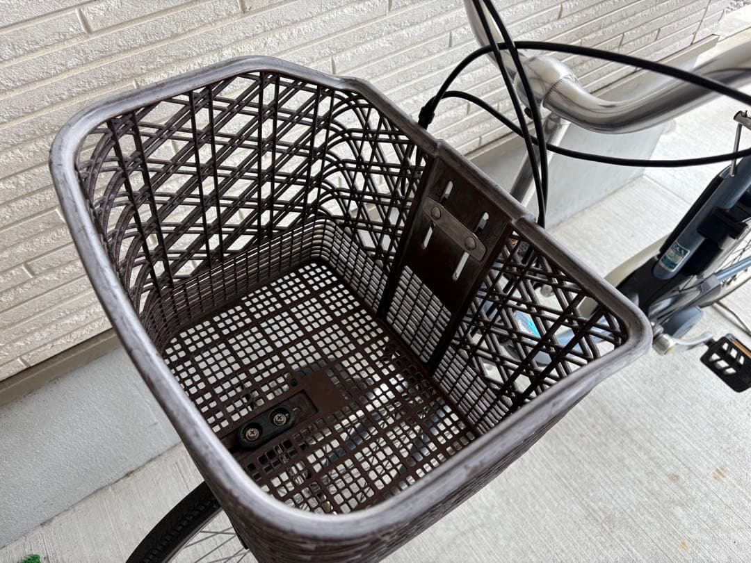 Panasonic電動アシスト自転車 ブラック 前バスケット付き