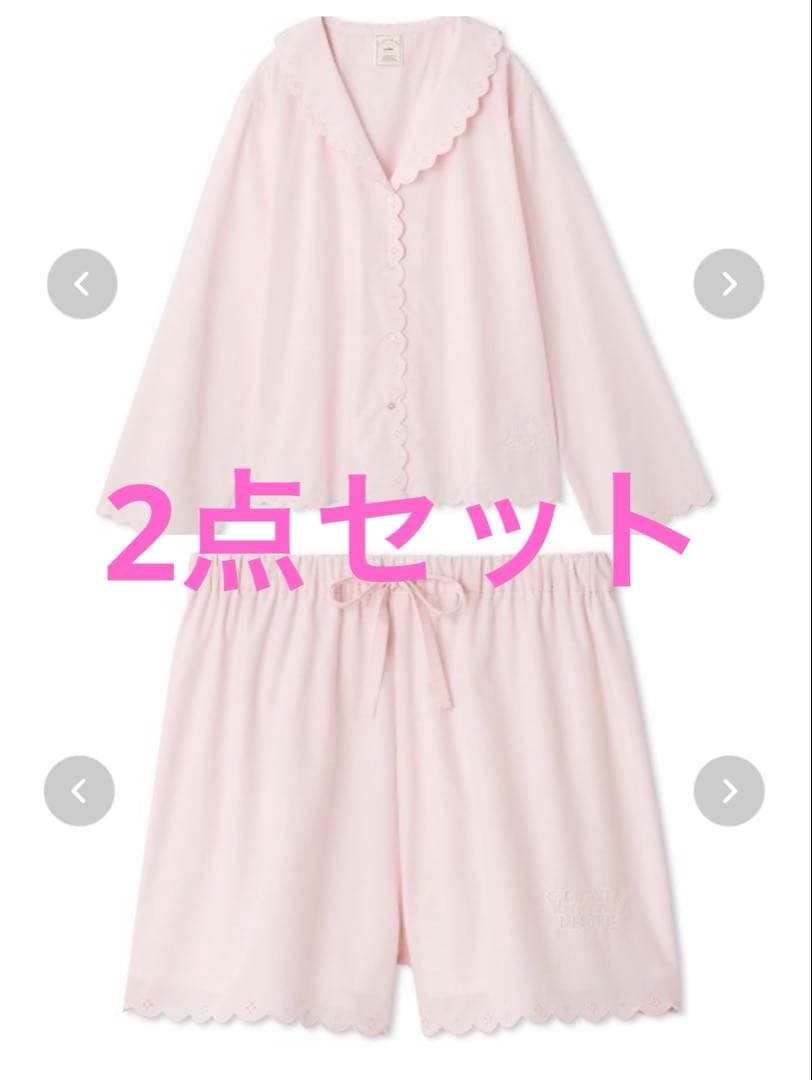 【新品】ジェラートピケ　バリエーションシャツ&ショートパンツ　ピンク