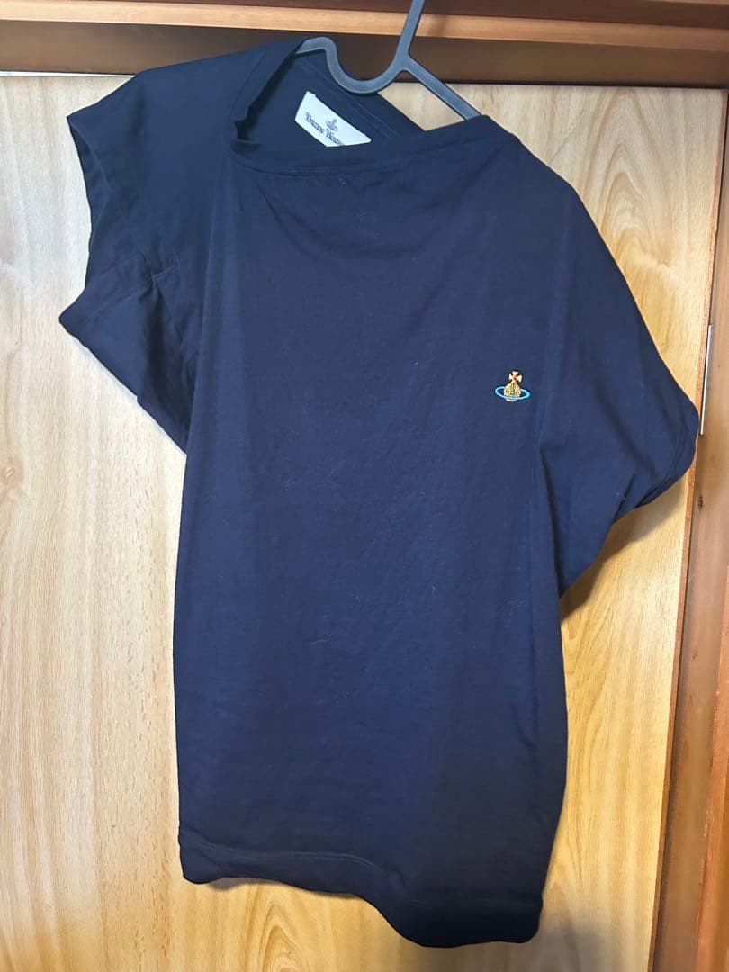 ヴィヴィアンウエストウッド　変形Tシャツ　ネイビー