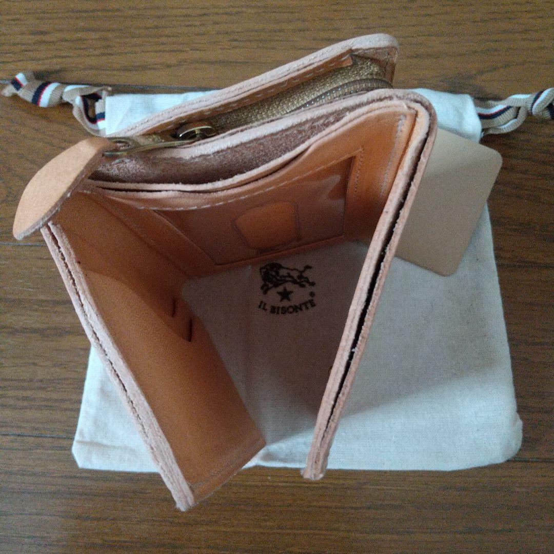 新品未使用 イルビゾンテ IL BISONTE ウォレット 折り財布 コンパクト