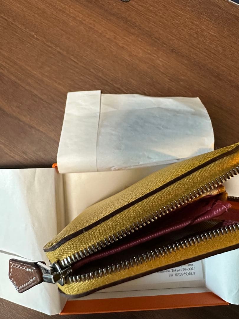 HERMES イエロー 二つ折り財布