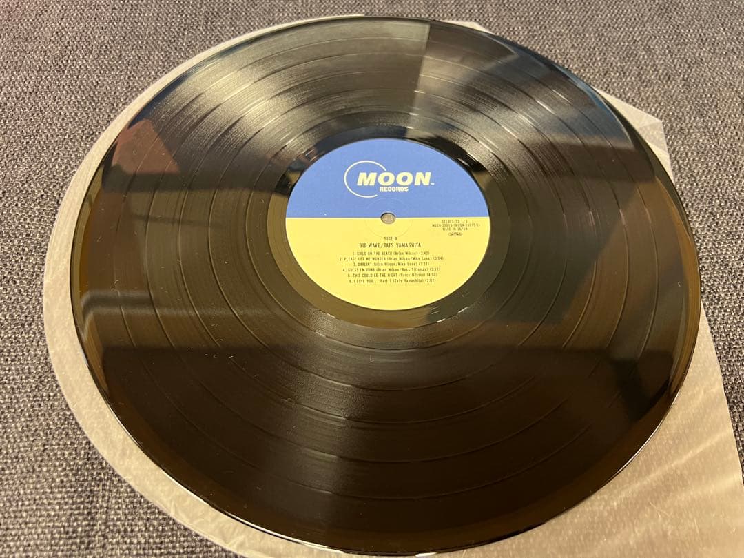 山下達郎Big Wave 邦楽レコードMOON-28019 1984年 帯付LP