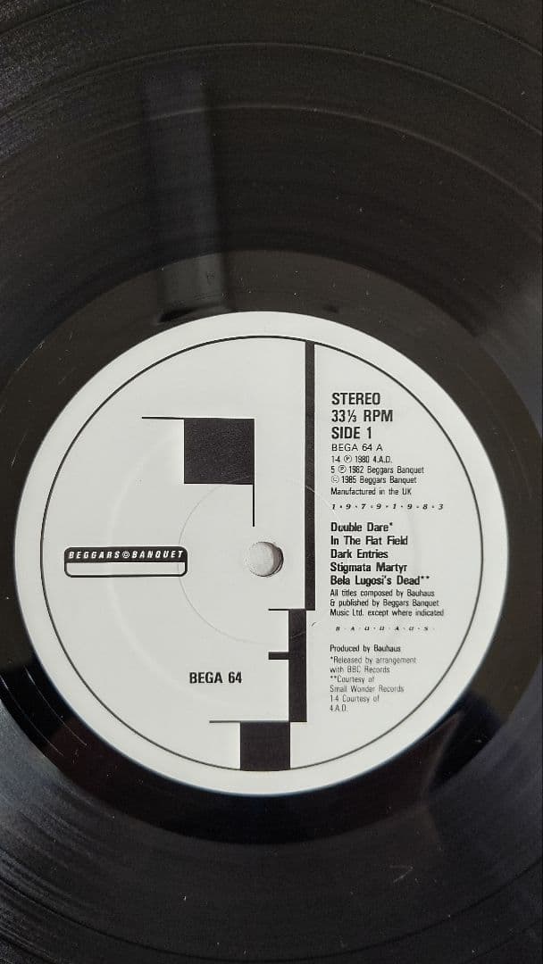 洋楽 BAUHAUS 1979 1983