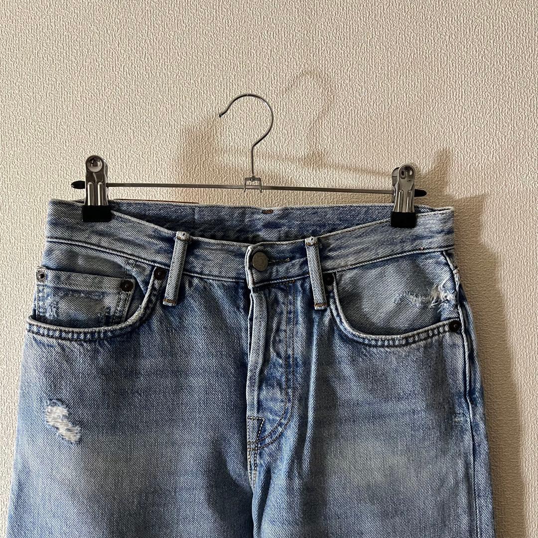 現行Acne Studios 1997 light blue trash デニム