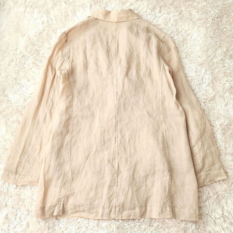 美品☆ ウィムガゼット ラミージャケット　ダブルブレスト リネン ベージュ