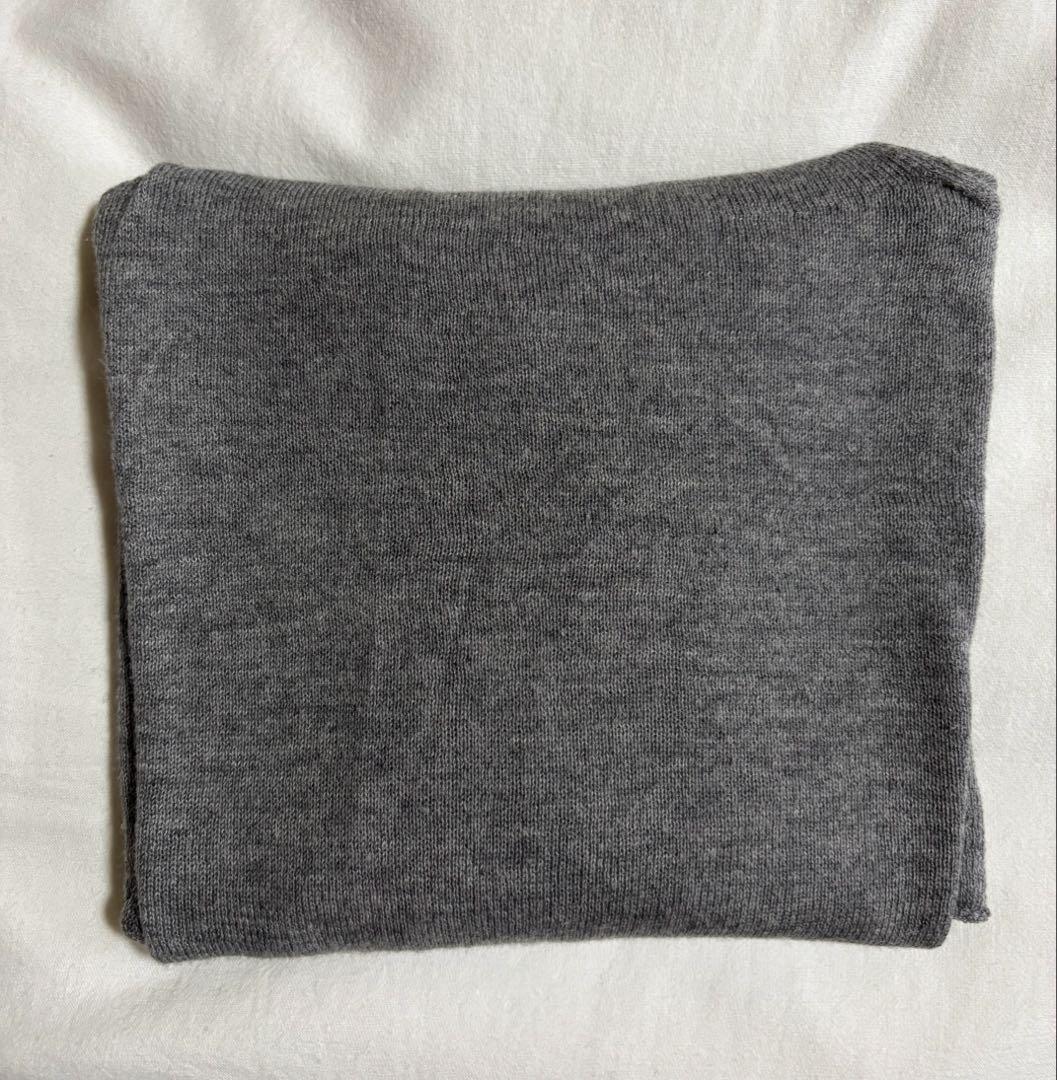 【美品】evam eva vie コットン タートルネック　グレー　サイズ1