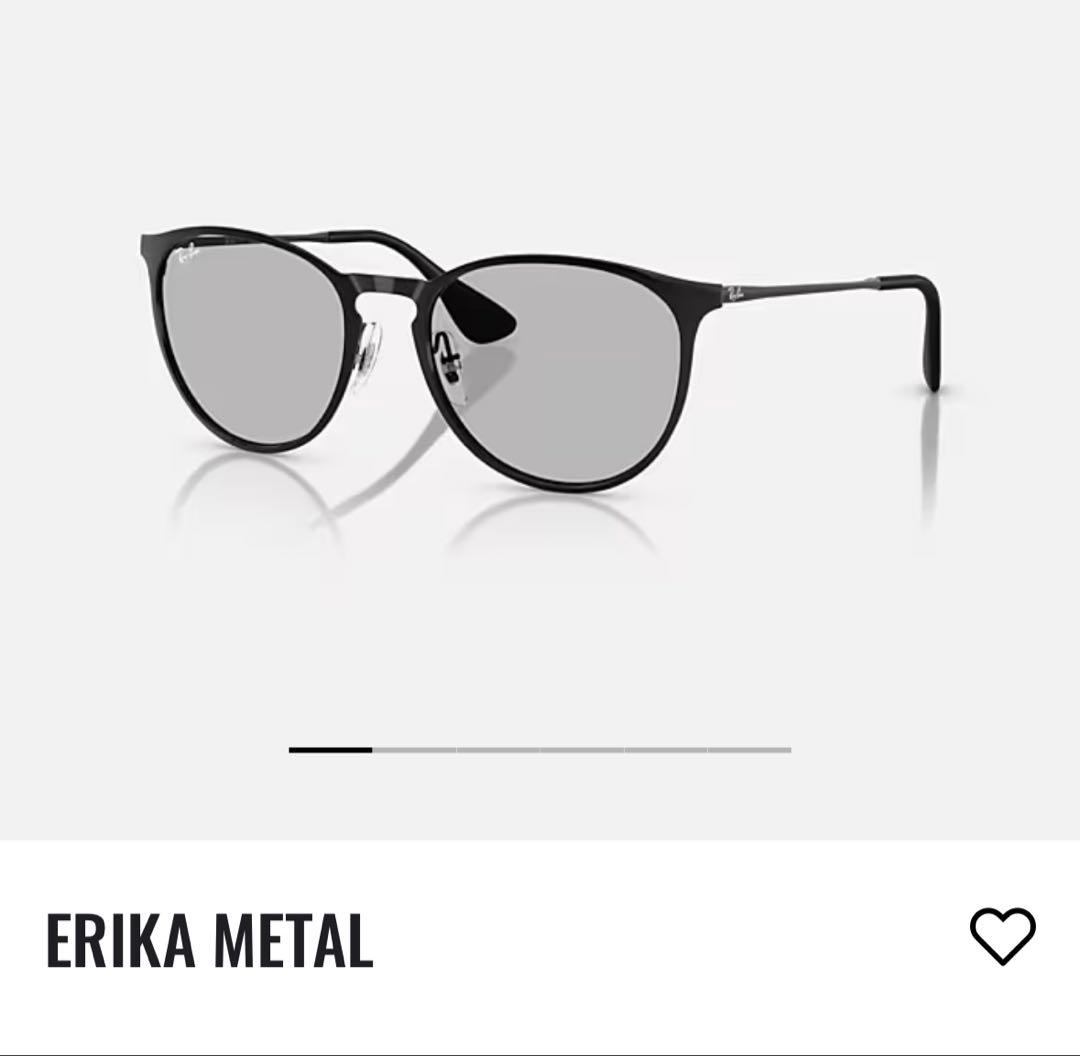 rayban サングラス　美品　ERIKA L グレー