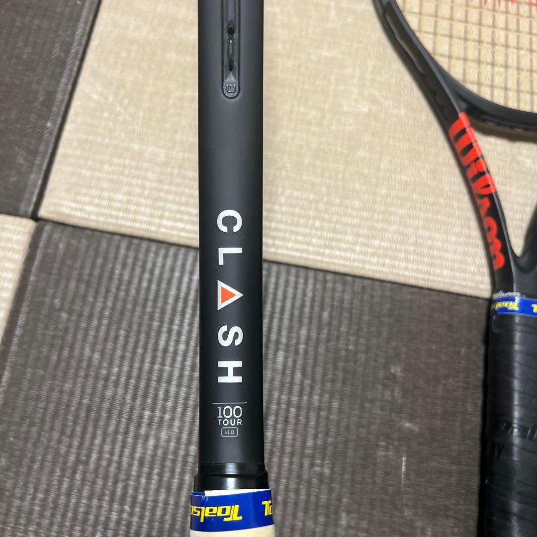Wilson CLASH 100 TOUR ラケット2本とケース
