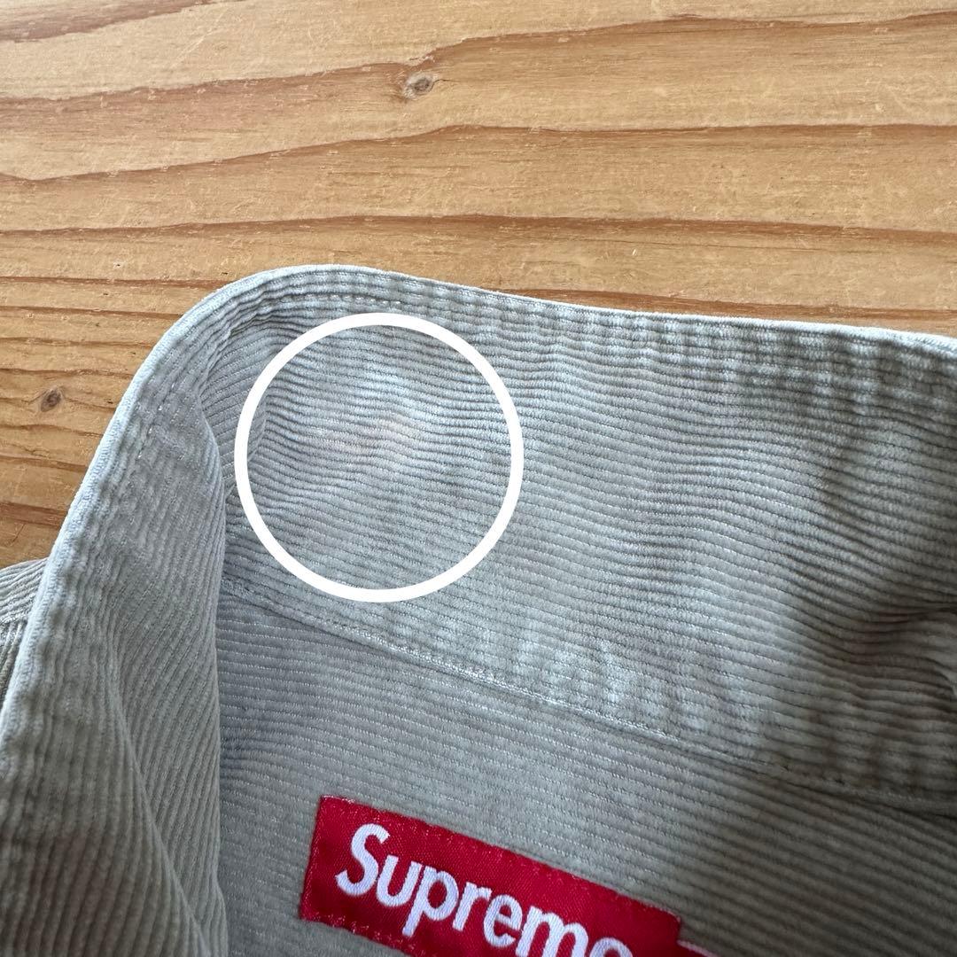 Supreme XXLウォッシュドコーデュロイジップアップ