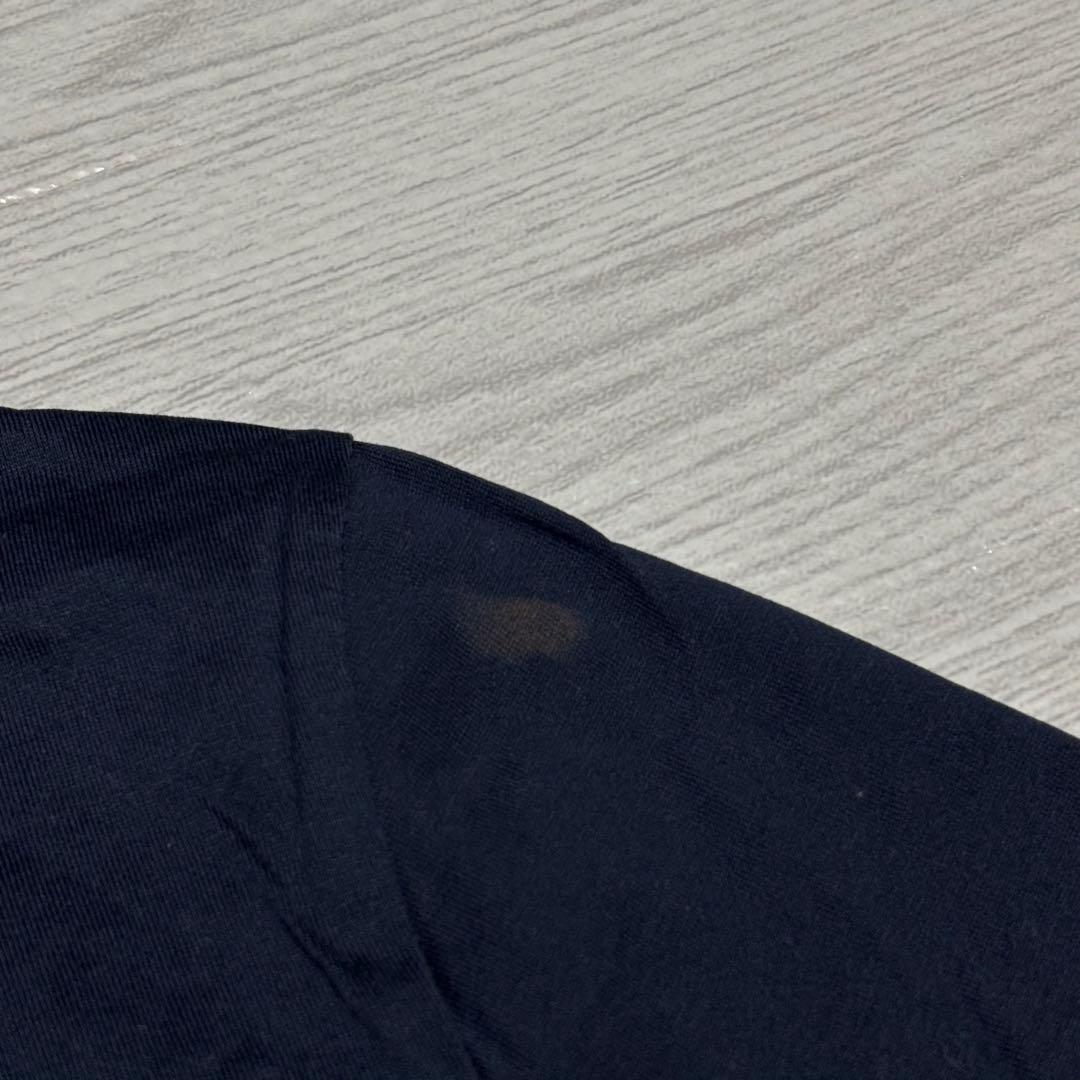 モンクレール　Tシャツ　ダブルワッペン　ネイビー　Sサイズ