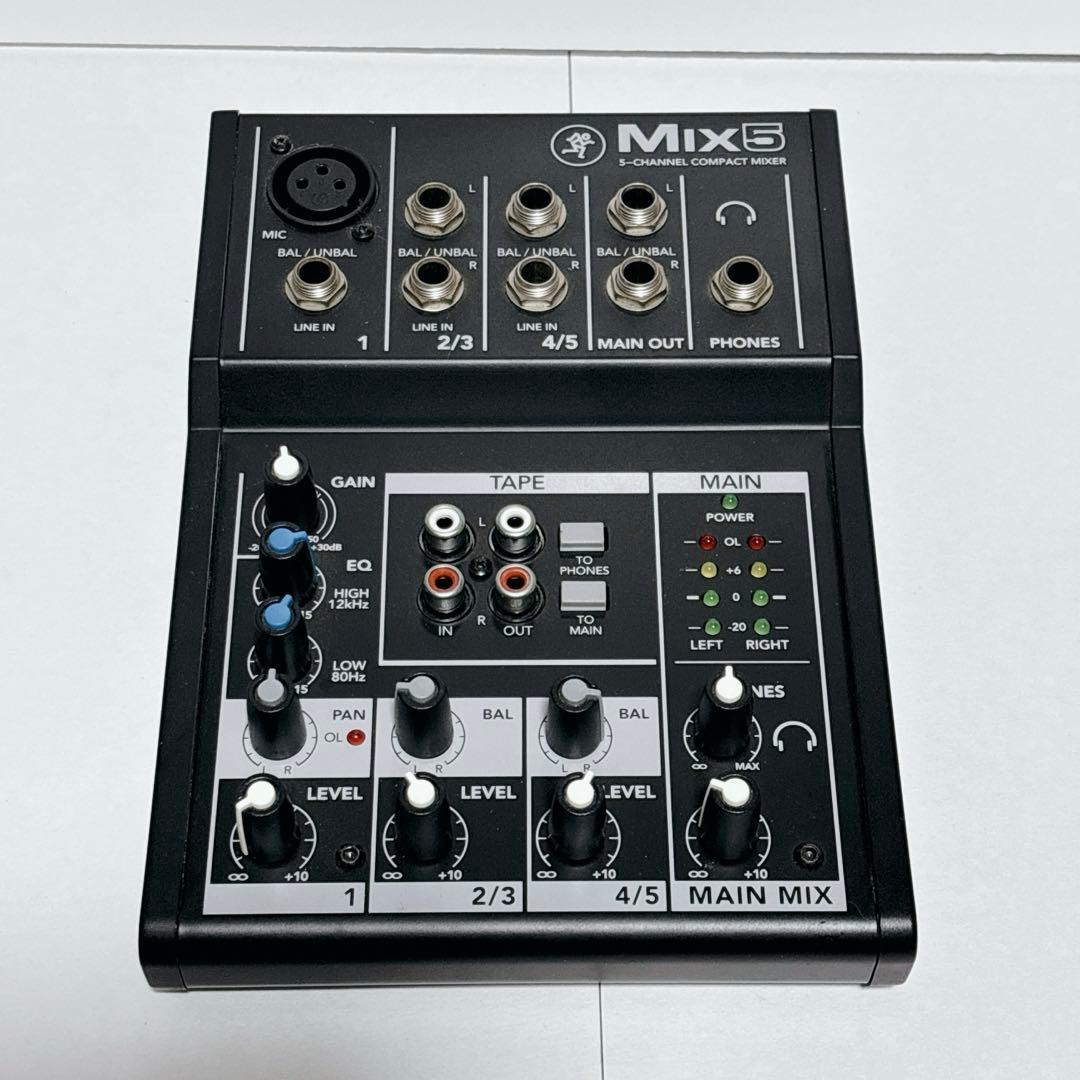 MACKIE マッキー MIX5 コンパクト アナログミキサー