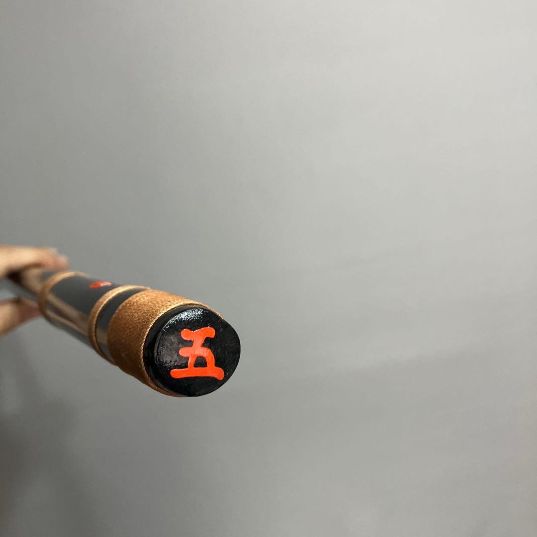 篠笛 五本調子A管　唄物　ドレミ調　天地糸巻　CMR5-52　西洋音階 黒塗