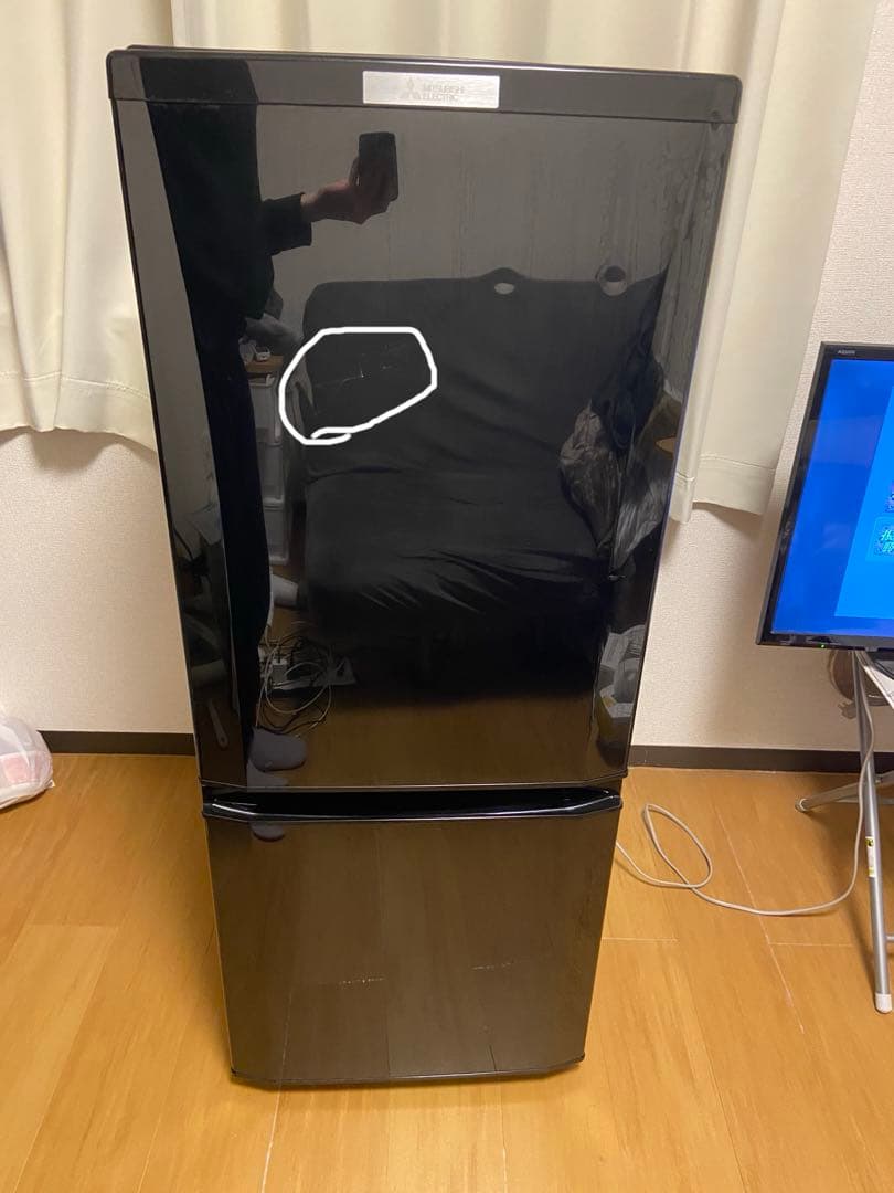 三菱 冷蔵庫 146L ブラック MR-P15A-B