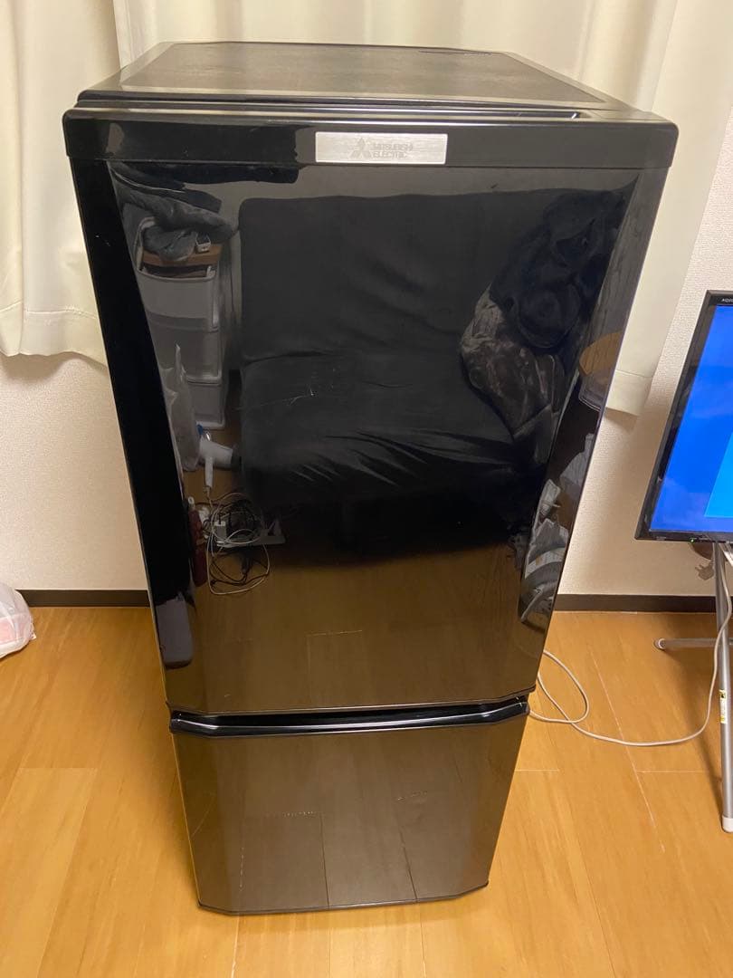 三菱 冷蔵庫 146L ブラック MR-P15A-B