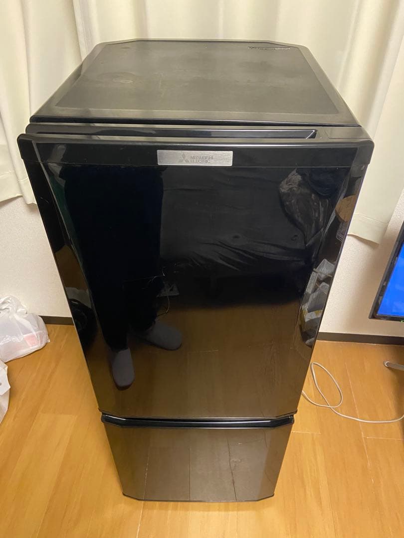 三菱 冷蔵庫 146L ブラック MR-P15A-B