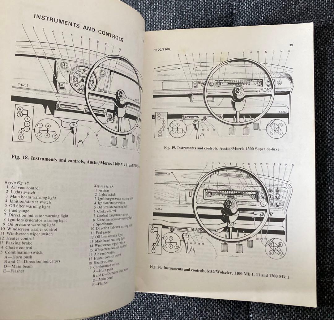 洋書 BRITISH LEYLAND 1100/1300 MOTOR MANUALS