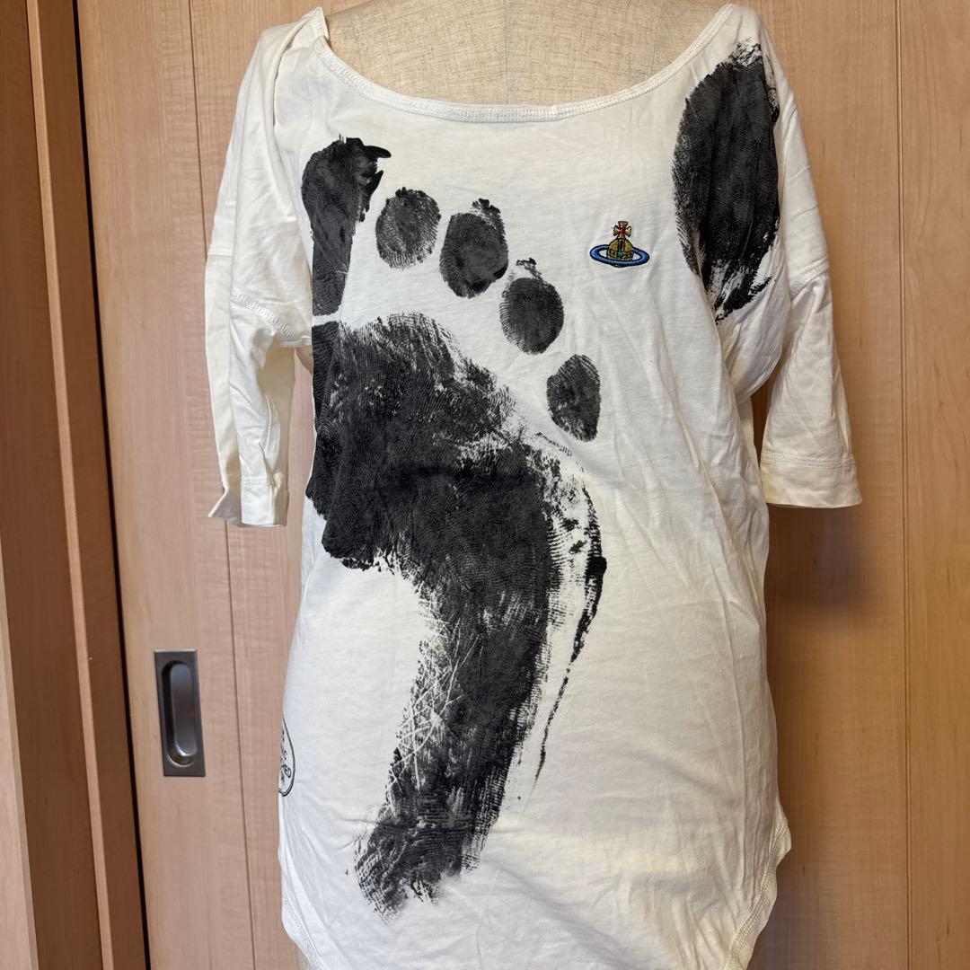 美品♡ ヴィヴィアンウエストウッド 足跡プリント Tシャツ♡