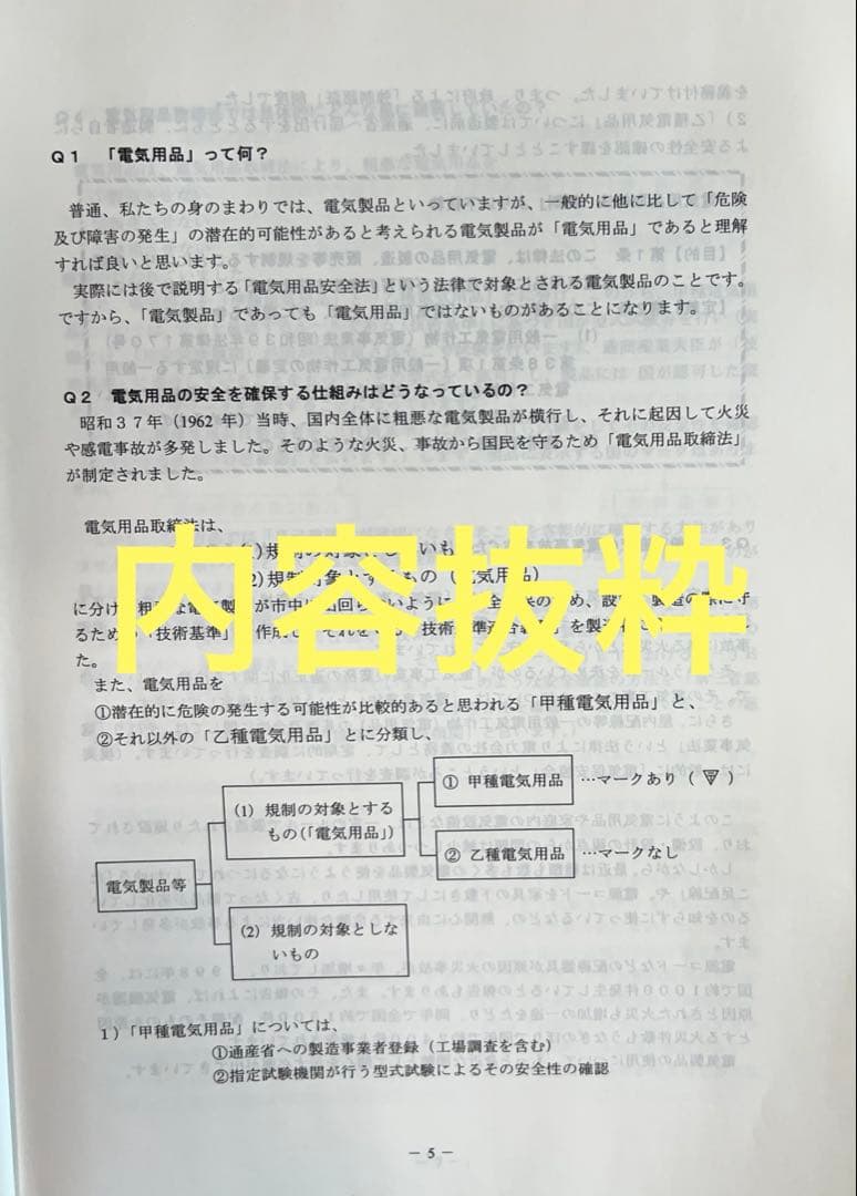 電気用品安全法入門 2001年 第2版 CD-ROMは無しです