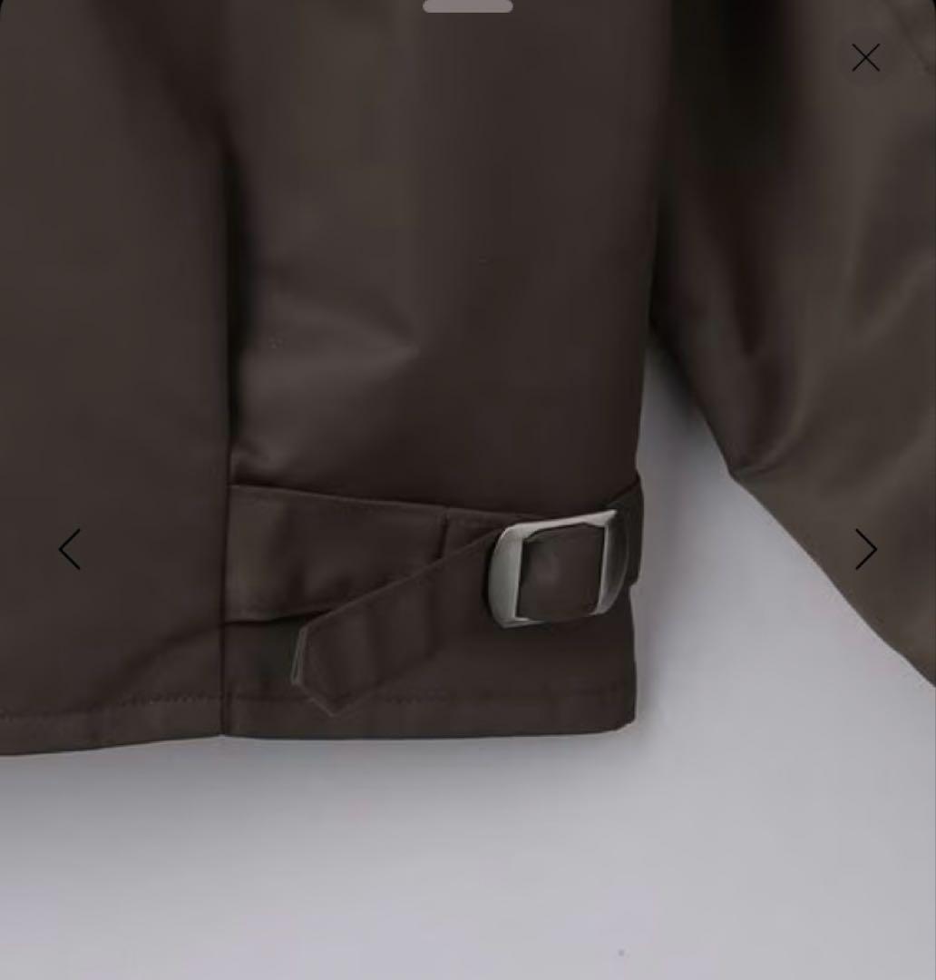 【新品】ユナイテッドアローズ ハリントンブルゾンXL ダークブラウン