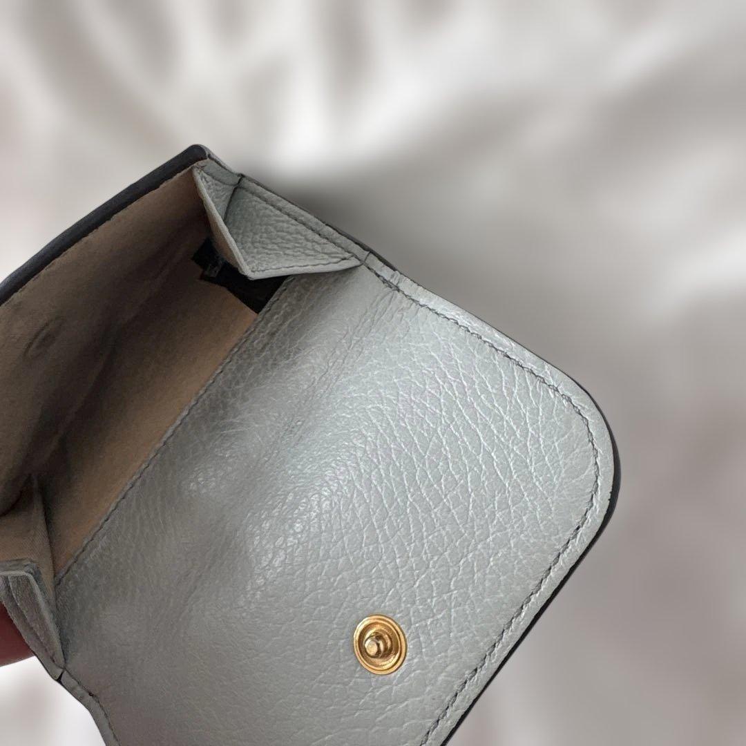 Chloé クロエ 三つ折り財布 ゴールドリング付き