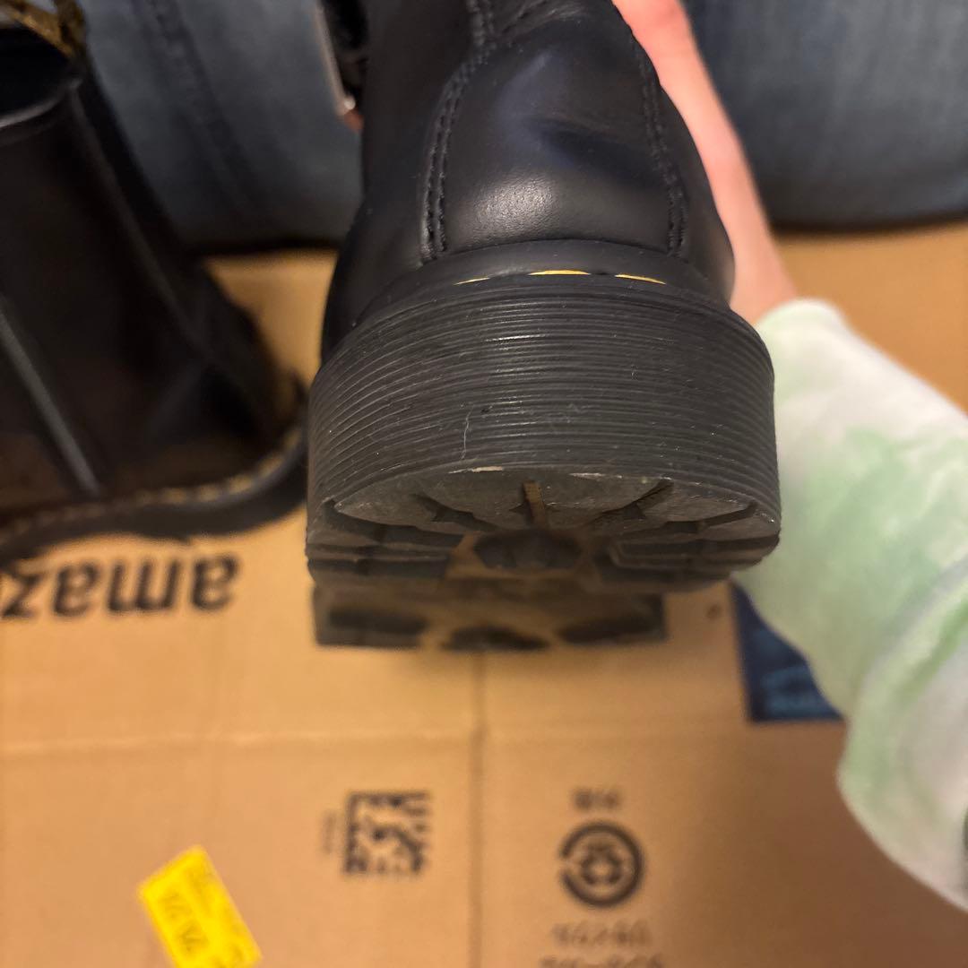 Dr. Martens ブラックブーツ バックジッパー付き