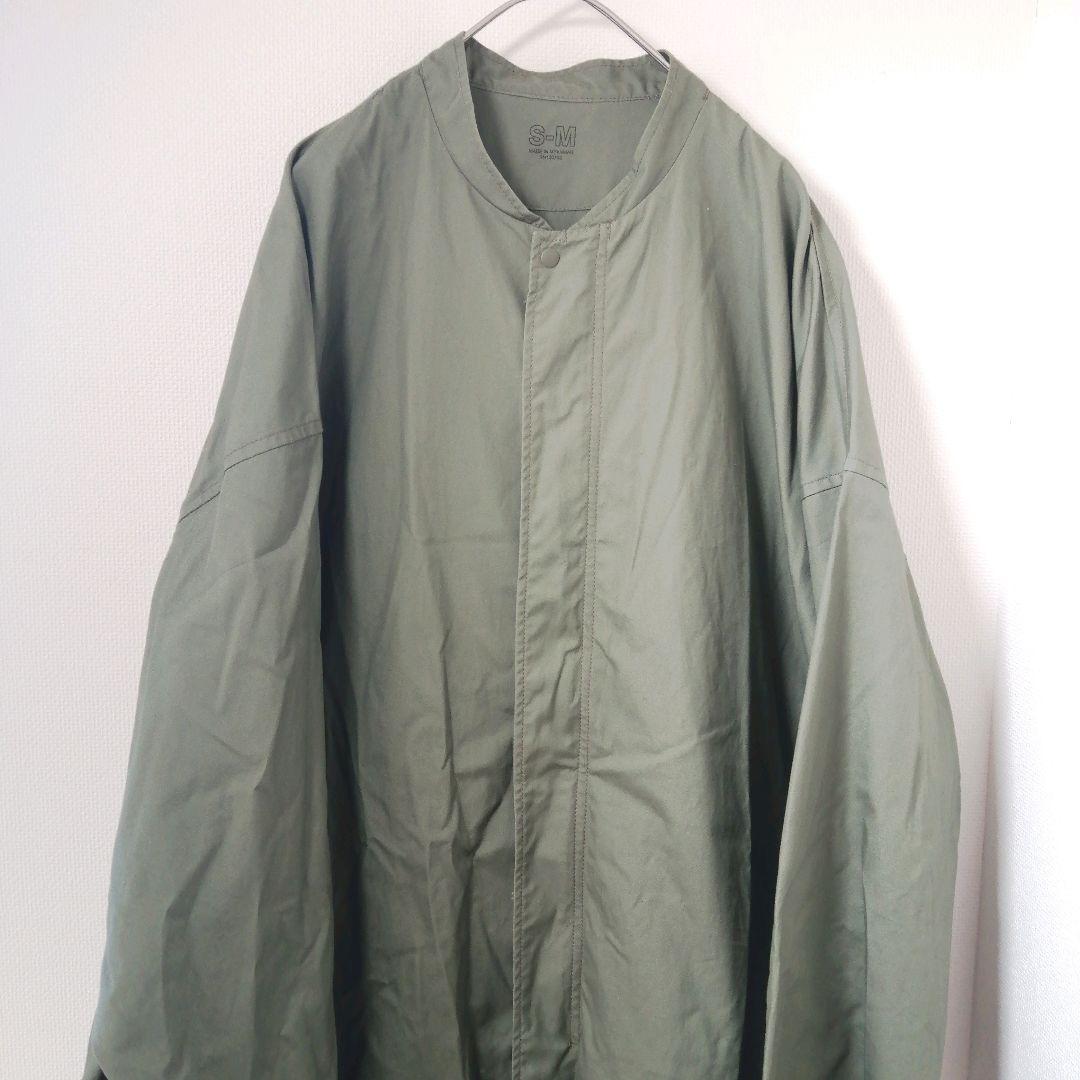 【美品】MUJI Labo ムジラボ スタンドカラーコート カーキグリーン