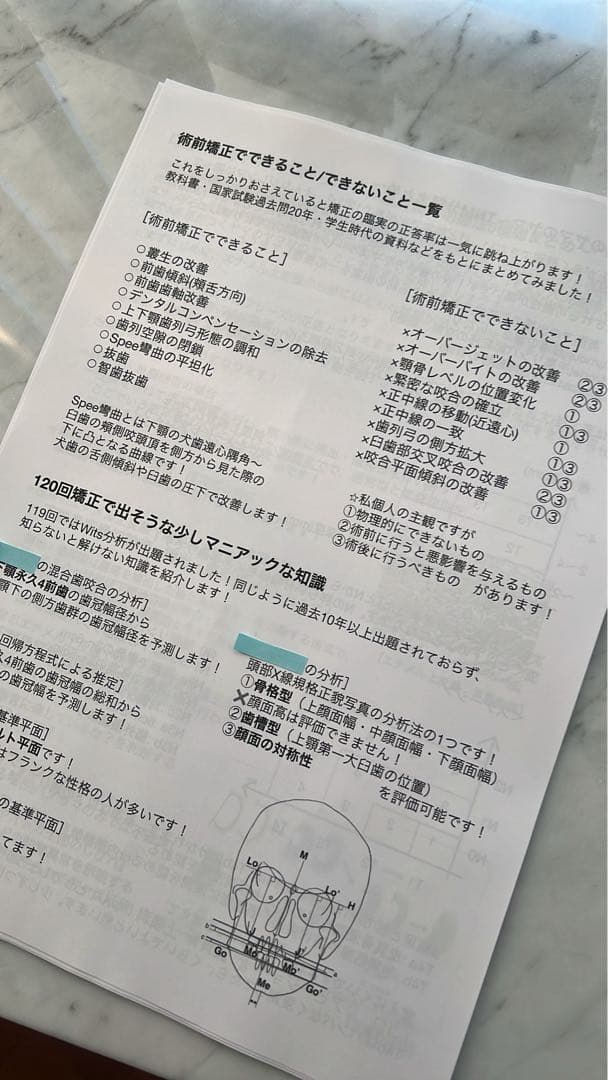 120回歯科医師国家試験で合否を決める重要資料（全58ページ）【決定版】