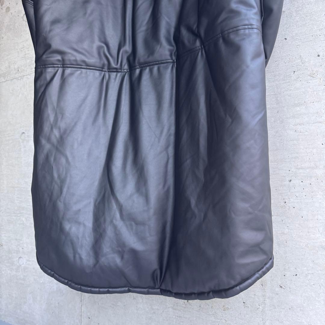 美品 the reracs シンセティックレザー モンスターパーカ ダウンコート